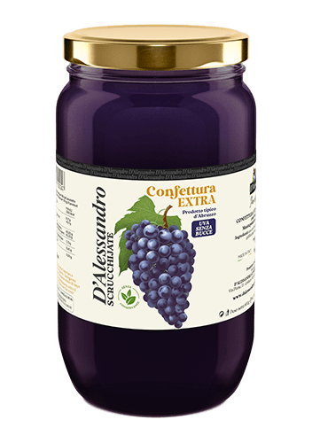 Confettura Extra di Uva con prevalenza di Montepulciano d’Abruzzo: senza bucce (850 g)