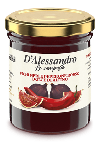 Composta di Fichi neri e Peperone rosso dolce di Altino